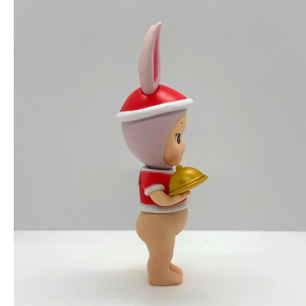 New Kewpie/Angel Collectible Mini Figure in Santa Rabbit Costume, Open Blind Bx
